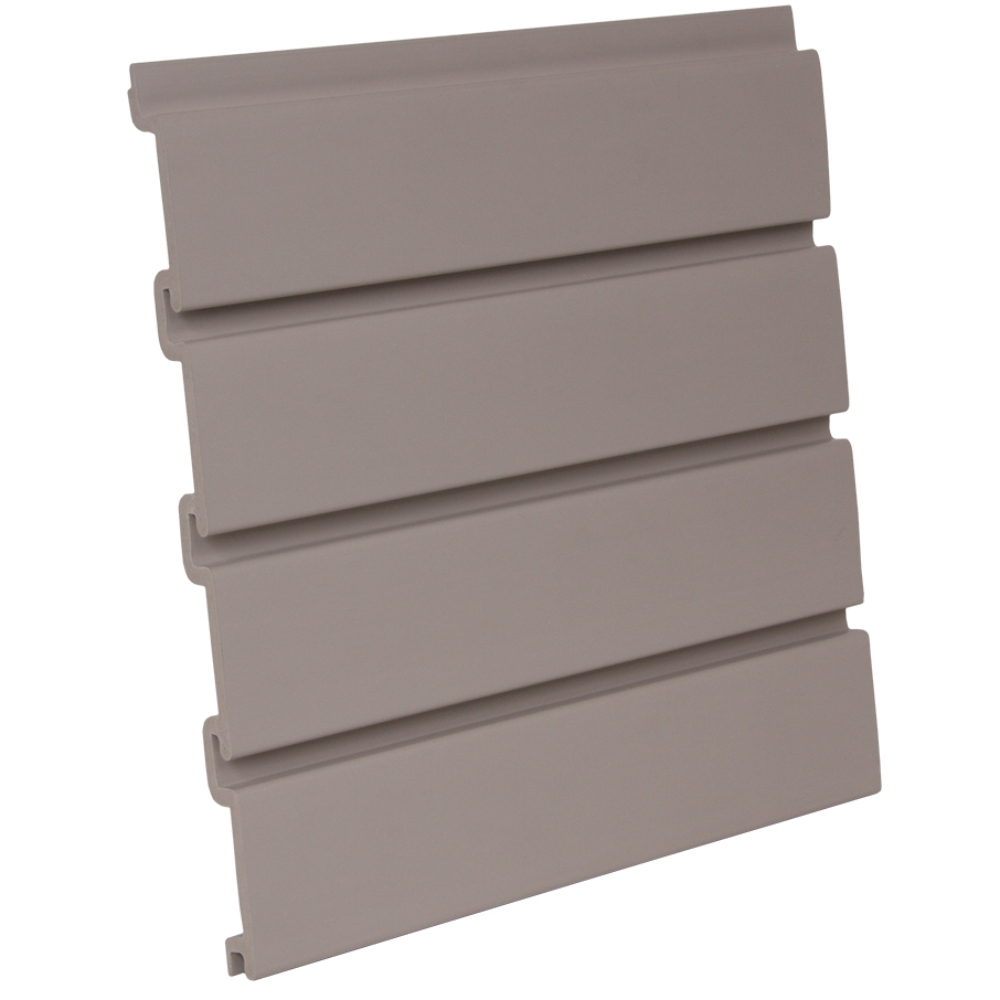 PVC Taupe Slatwall Panel